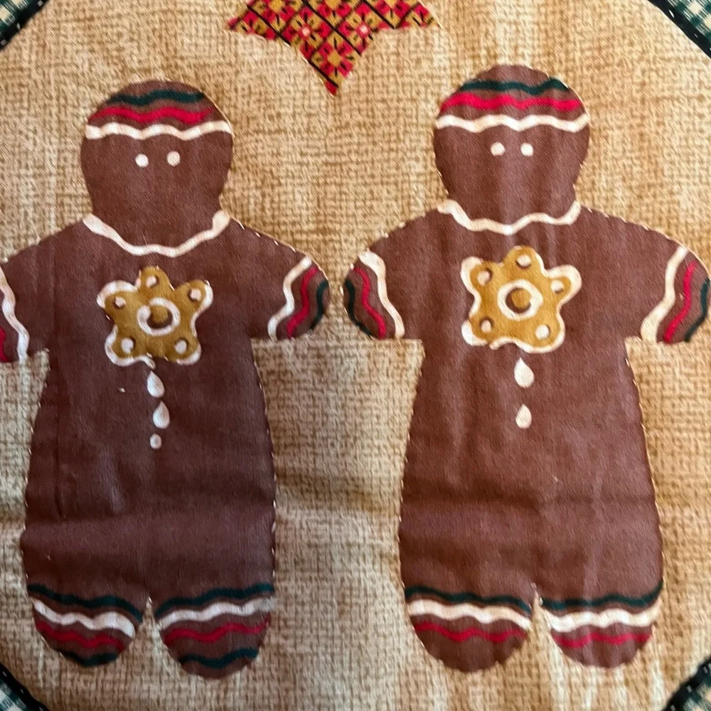 Festive Holiday Quilt with Snowman and Angel Design-Handmade